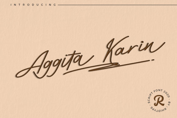 Aggita Karin: A Delightful Script Font
