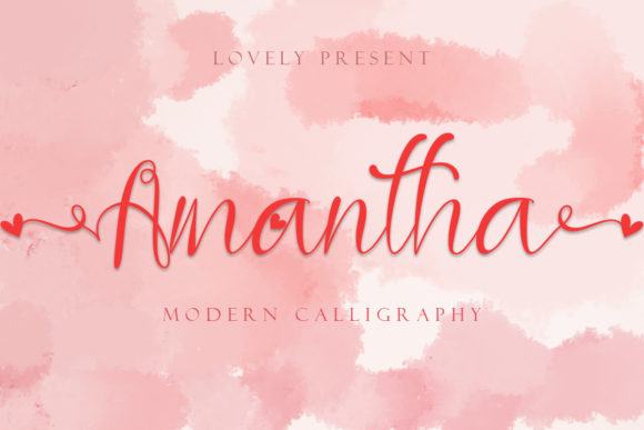 Amantha: A Romantic Handwritten Font