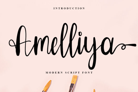 Amelliya: A Romantic Script Typeface