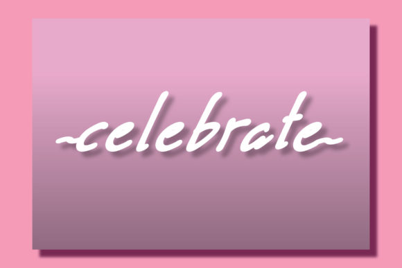 Celebrate: A Handwritten Font for Creative Makers