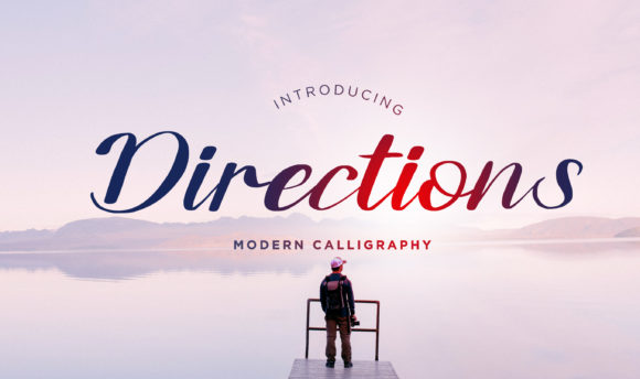 Directions Font: Elegant Script for Digital Marketing