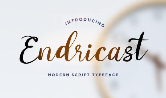 Endricast: A Script Font for Web Design