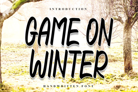 Game on Winter Font for Business