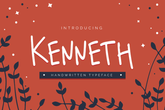 Kenneth Font: Handwritten Charm for Craft Projects