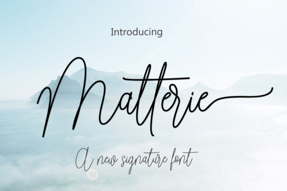 Matterie: A Handwritten Font for Creative Campaigns