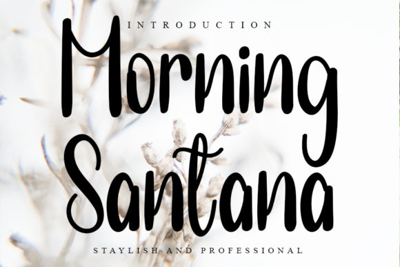 Morning Santana: A Handwritten Font for Elegant Design