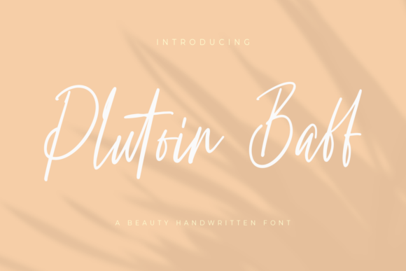 Plutoin Baff: A Modern Handwritten Font