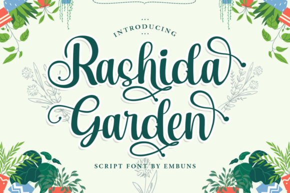 Rashida Garden Font for Creative Projects