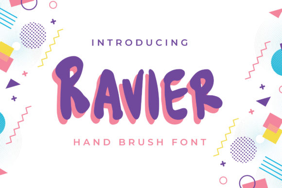 Ravier: A Playful Handwritten Font