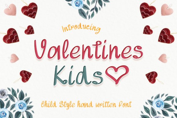 Valentines Kids Font for Creative Projects