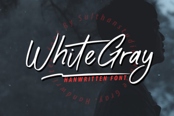 White Gray Font for Creative Projects