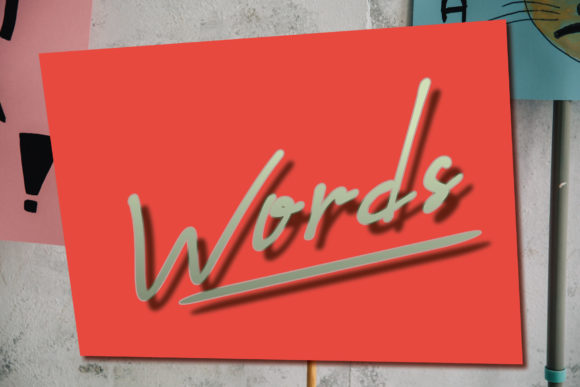 Words Font: A Sweet Script for Crafters