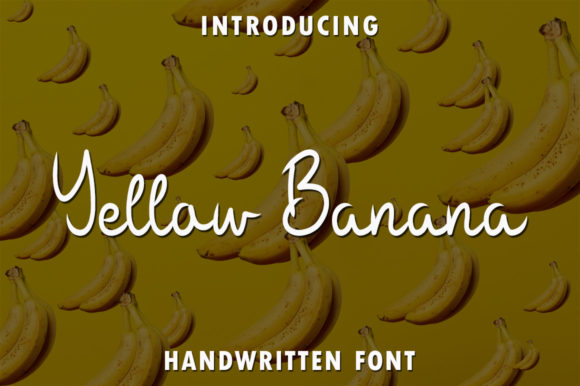 Yellow Banana Font for Web Design