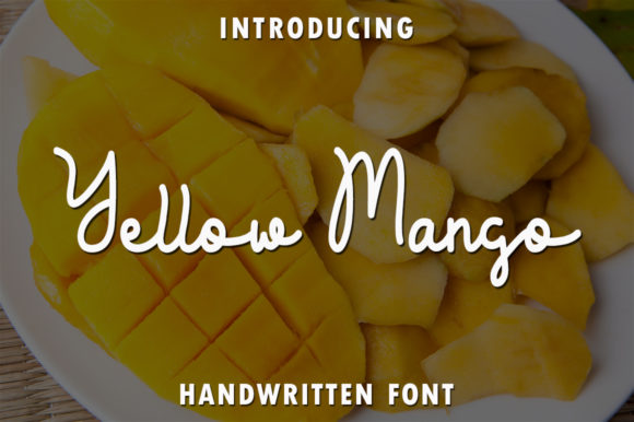 Yellow Mango: A Delicate Handwritten Font